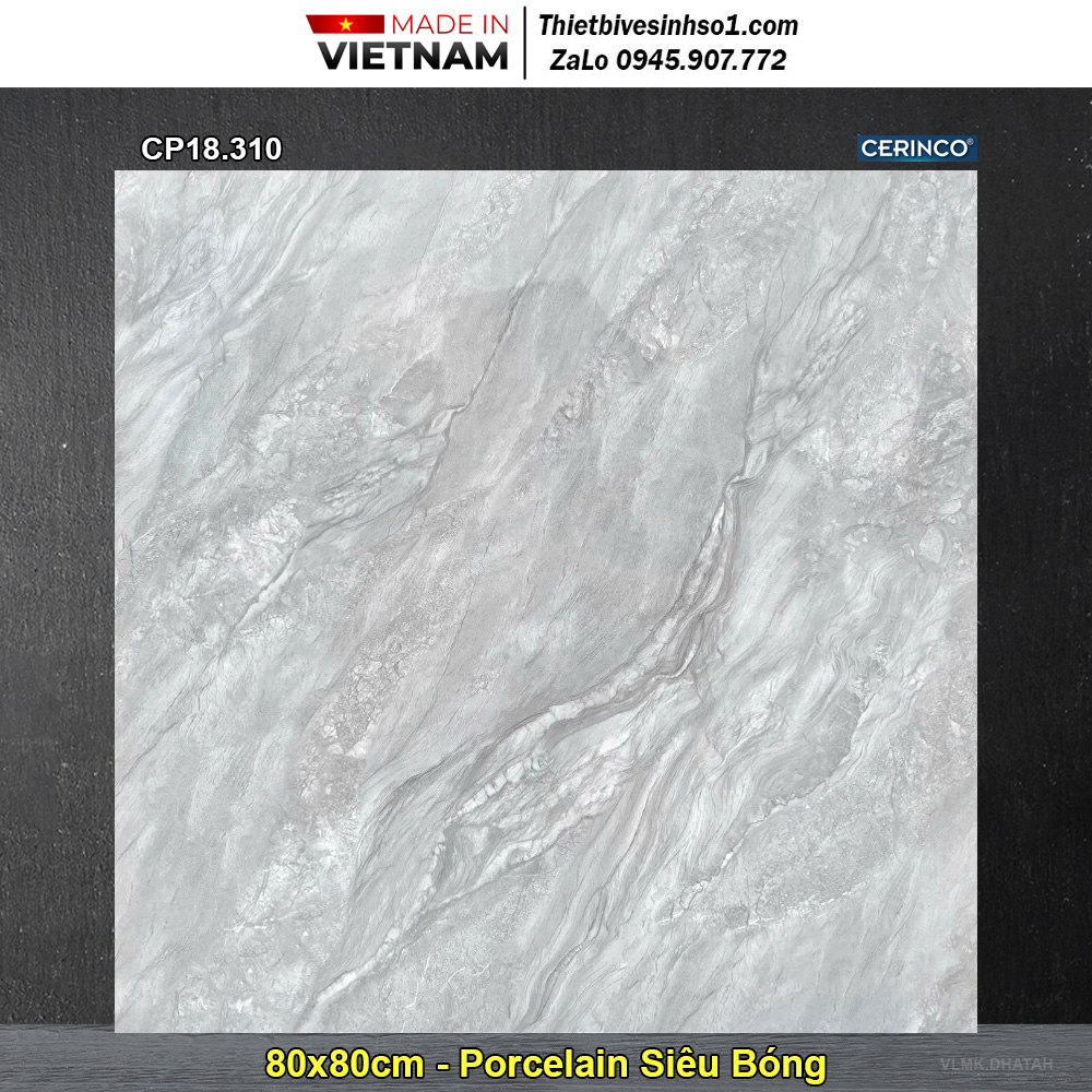 Gạch 80x80 Mikado CP18.310 Vân Đá Xám