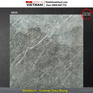 Gạch 60x60 Blue Dragon 6930 Vân Ghi Xanh