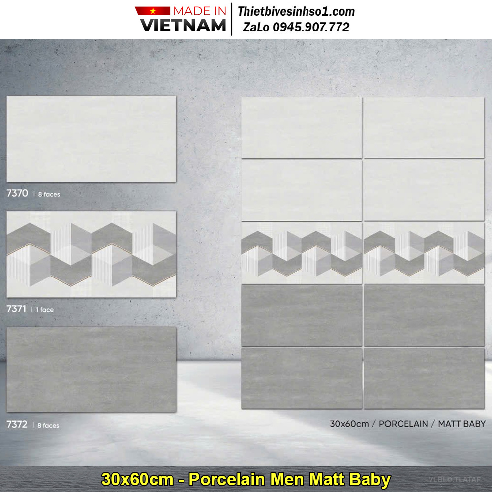 Gạch 30x60 Blue Dragon 7372-7370