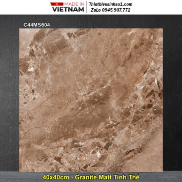 Gạch 40x40 Classico C44MS604 Vân Đá Nâu