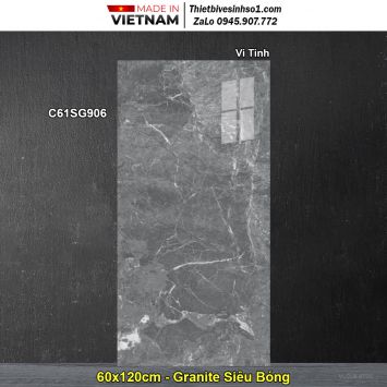 Gạch 60x120 Classico C61SG906 Vân Đá Ghi