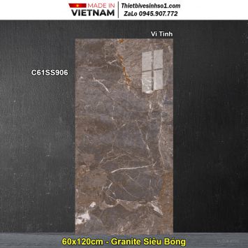 Gạch 60x120 Classico C61SS906 Vân Đá Nâu