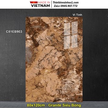 Gạch 80x120 Classico C81EB903 Vân Đá Nâu