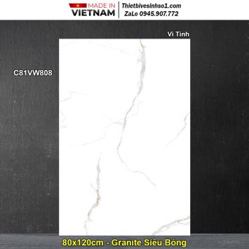 Gạch 80x120 Classico C81VW808 Trắng Khói