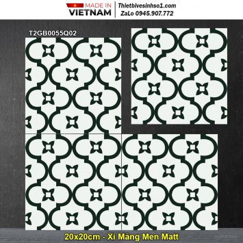 Gạch Bông Xi Măng 20x20 Đồng Tâm T2GB0055Q02