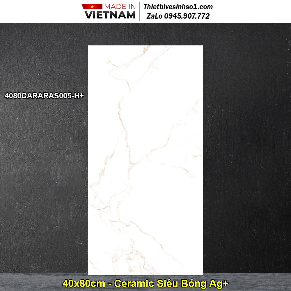 Gạch 40x80 Đồng Tâm 4080CARARAS005-H+