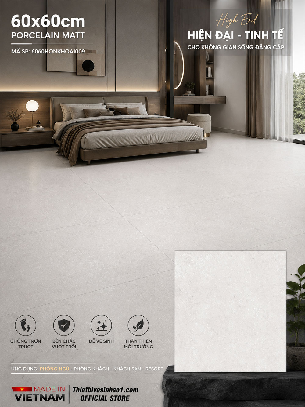 Gạch 60x60 Đồng Tâm 6060HONKHOAI009 Gạch 60x60 Đồng Tâm 6060HONKHOAI009