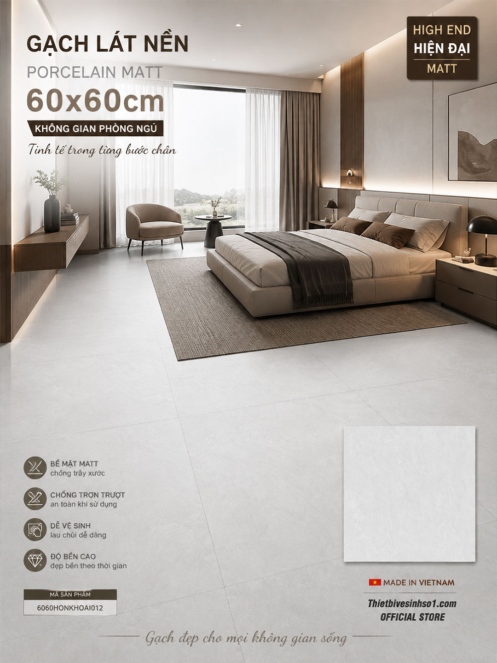 Gạch 60x60 Đồng Tâm 6060HONKHOAI012 Gạch 60x60 Đồng Tâm 6060HONKHOAI012