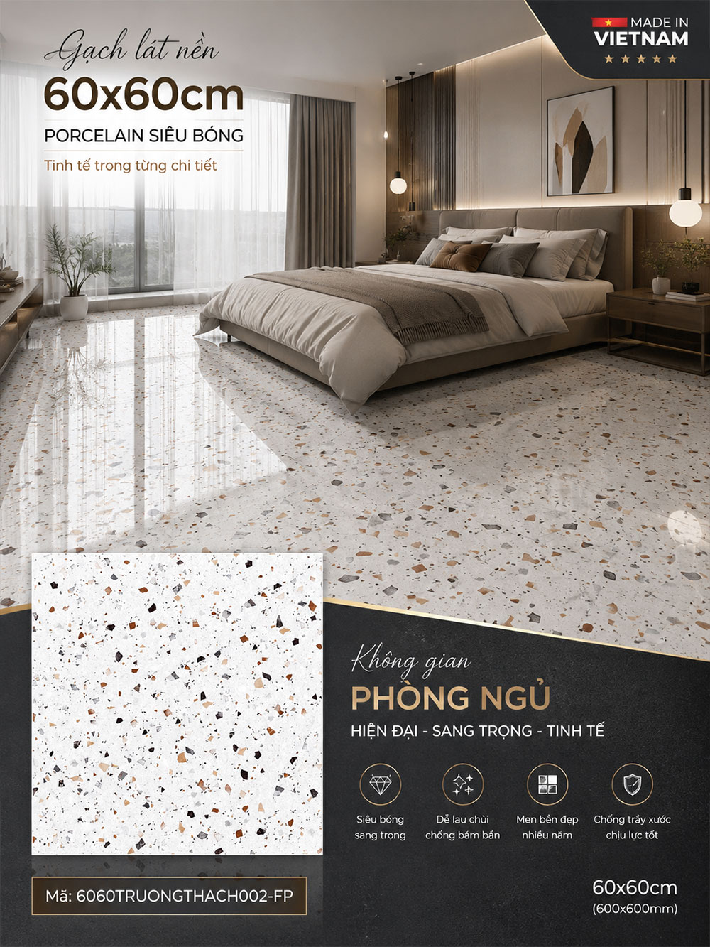 Gạch 60x60 Đồng Tâm 6060TRUONGTHACH002-FP Gạch 60x60 Đồng Tâm 6060TRUONGTHACH002-FP