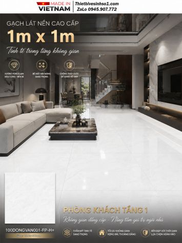 Gạch 1m x 1m Đồng Tâm 100DONGVAN001-FP-H+