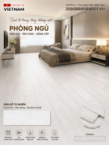 Gạch Giả Gỗ 20x80 Đồng Tâm 2080BANYAN001-H+