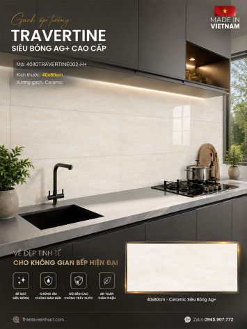 Gạch 40x80 Đồng Tâm 4080TRAVERTINE002-H+