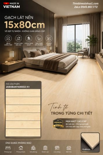 Gạch Giả Gỗ 20x80 Đồng Tâm 2080BANYAN002-H+
