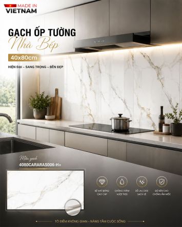 Gạch 40x80 Đồng Tâm 4080CARARAS006-H+