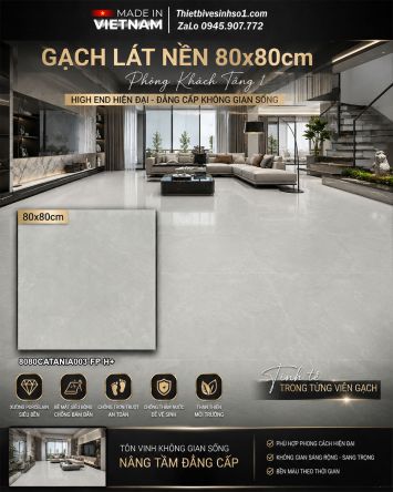 Gạch 80x80 Đồng Tâm 8080CATANIA003-FP-H+