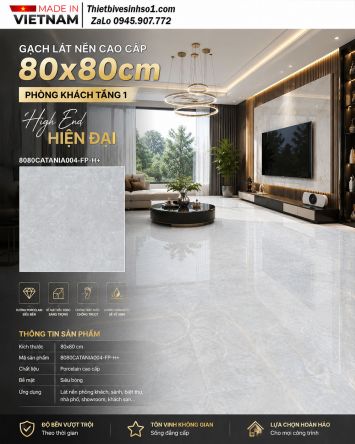 Gạch 80x80 Đồng Tâm 8080CATANIA004-FP-H+