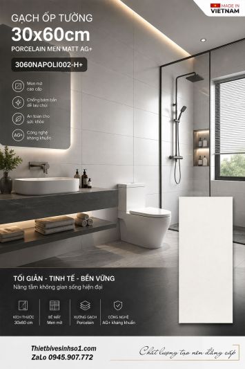 Gạch 30x60 Đồng Tâm 3060NAPOLI002-H+