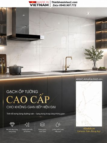 Gạch 40x80 Đồng Tâm 4080CARARAS005-H+