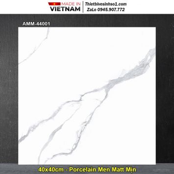 Gạch 40x40 Grand AMM-44001 Trắng Khói