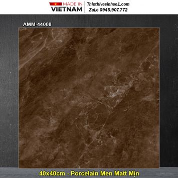 Gạch 40x40 Grand AMM-44008 Vân Nâu Đậm