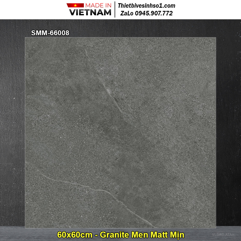 Gạch 60x60 Grand SMM-66008 Vân Xi Măng