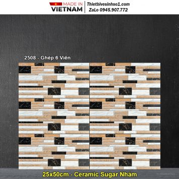 Gạch Ốp Trang Trí 25x50 Hồng Hà 2508