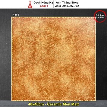 Gạch 40x40 Hồng Hà 4301 Giả Cổ