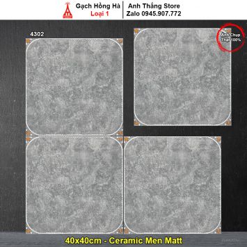 Gạch 40x40 Hồng Hà 4302 Giả Cổ