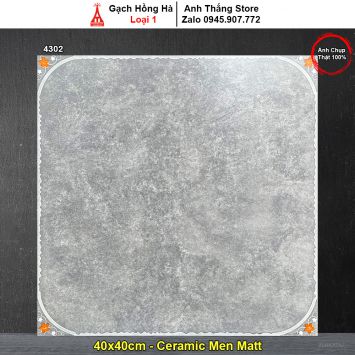 Gạch 40x40 Hồng Hà 4302 Giả Cổ