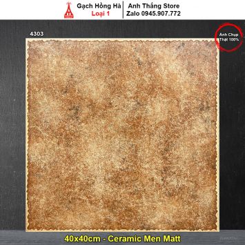 Gạch 40x40 Hồng Hà 4303 Giả Cổ