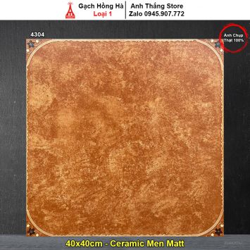 Gạch 40x40 Hồng Hà 4304 Giả Cổ