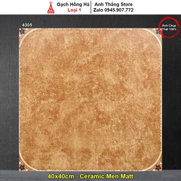 Gạch 40x40 Hồng Hà 4305 Giả Cổ