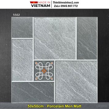 Gạch 50x50 Hồng Hà 5502 Lát Sân