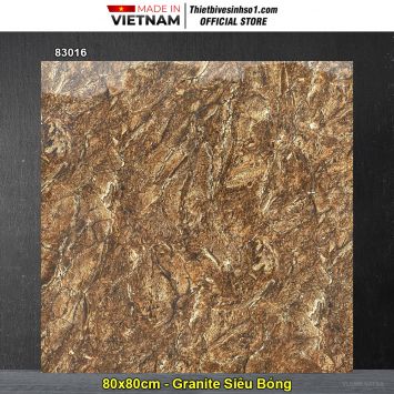 Gạch 80x80 Kamado 83016 Vân Đá Nâu