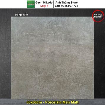 Gạch 60x60 Mikado Beige Mat Nâu Nhạt