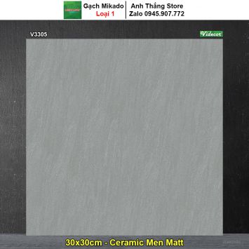 Gạch 30x30 Mikado V3305 Vân Ghi Xám