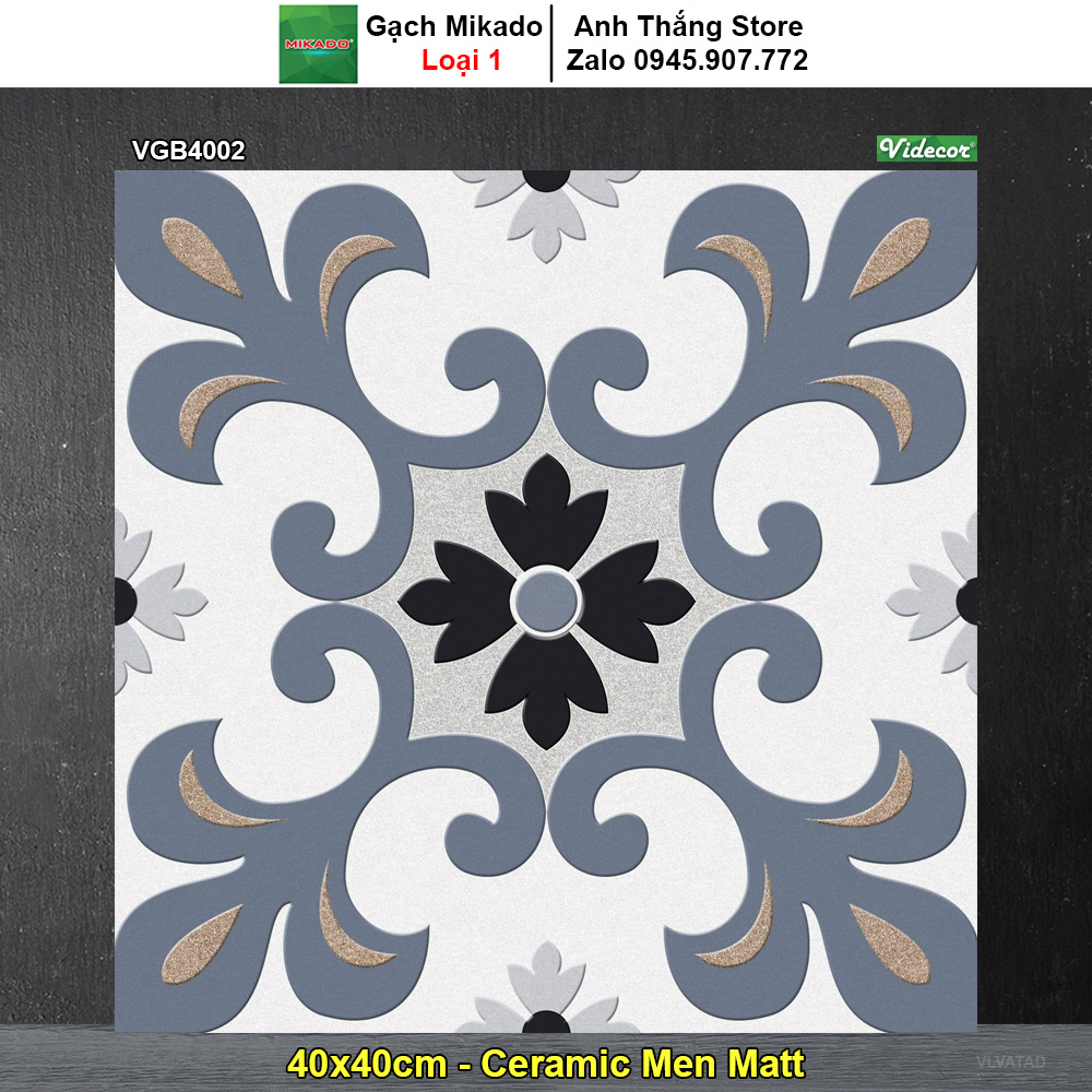 Gạch Bông Men 40x40 Mikado VGB4002
