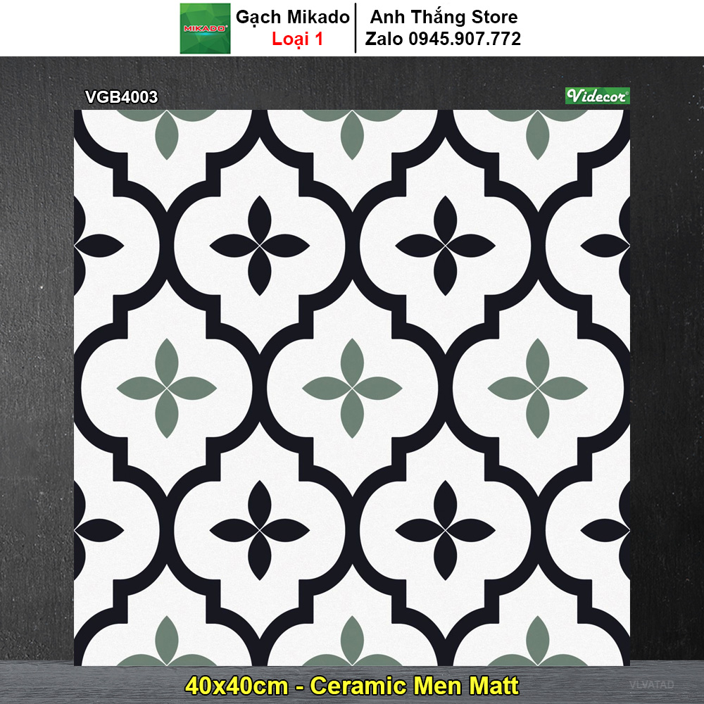 Gạch Bông Men 40x40 Mikado VGB4003