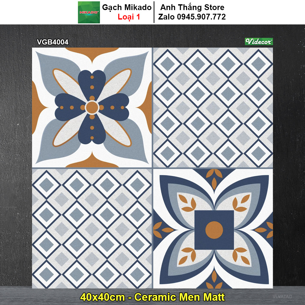 Gạch Bông Men 40x40 Mikado VGB4004
