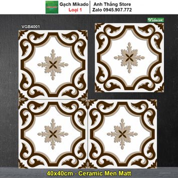 Gạch Bông Men 40x40 Mikado VGB4001