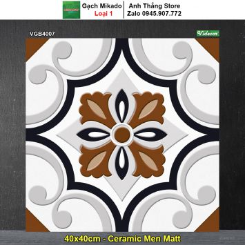 Gạch Bông Men 40x40 Mikado VGB4007