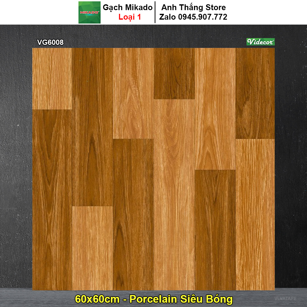 Gạch 60x60 Mikado VG6008 Vân Gỗ