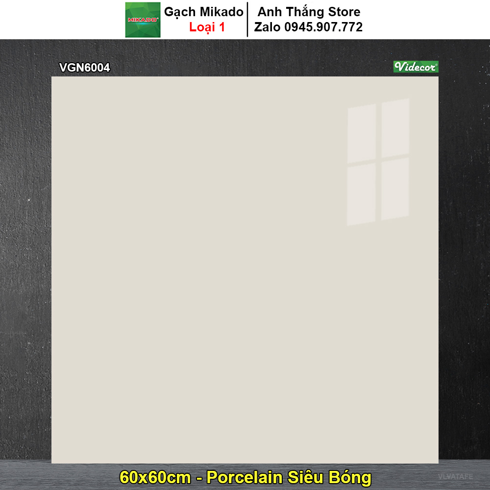 Gạch 60x60 Mikado VGN6004 Vân Ghi Vàng