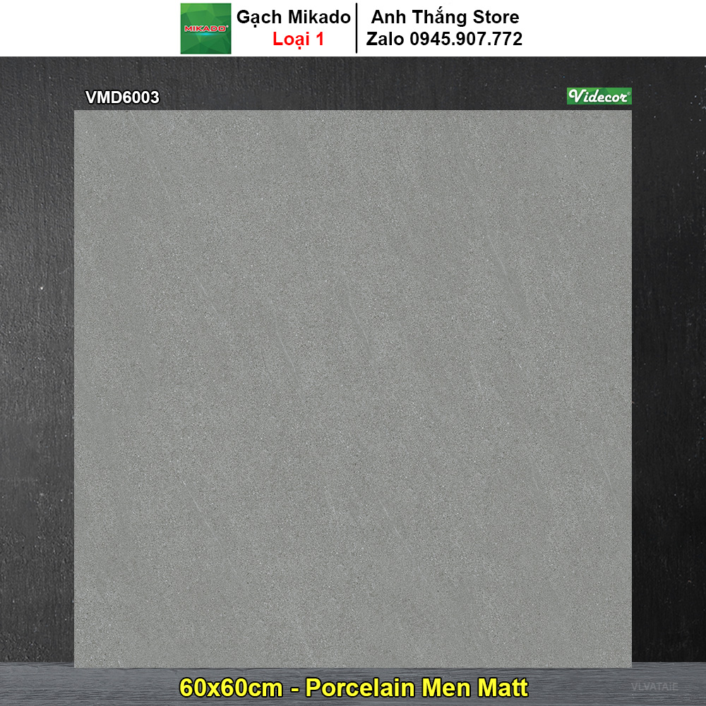 Gạch 60x60 Mikado VMD6003 Vân Ghi Xám