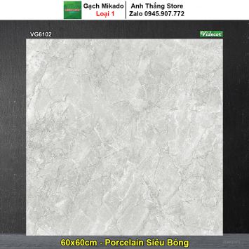 Gạch 60x60 Mikado VG6102 Vân Đá Xám