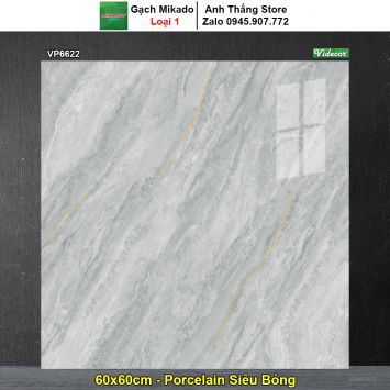 Gạch 60x60 Mikado VP6622 Vân Xám Xanh