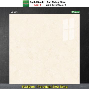 Gạch 80x80 Mikado VP8801 Vân Vàng Nhạt
