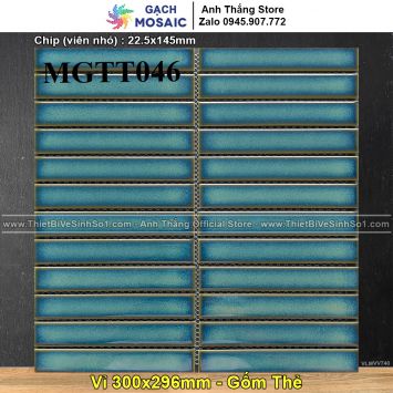 Gạch Mosaic Gốm Thẻ MGTT-046