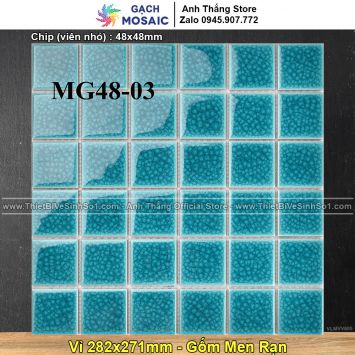 Gạch Mosaic Gốm Men Rạn MG48-3