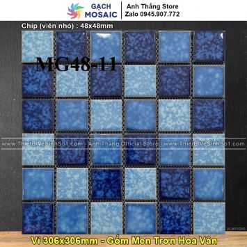 Gạch Mosaic Gốm Men Trơn MG48-11